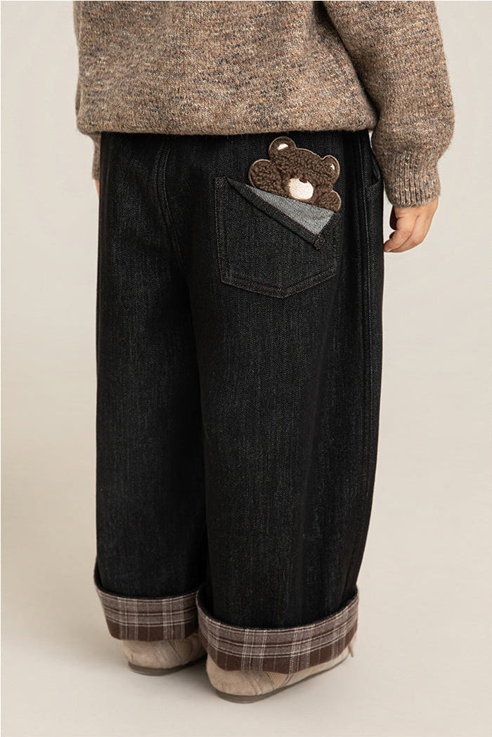 Cuff Bear Denim Jean