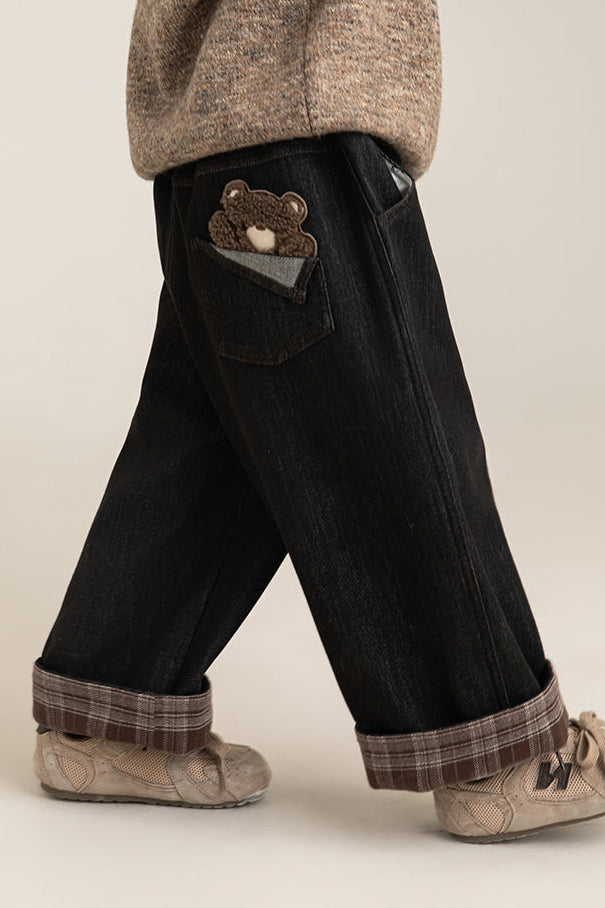 Cuff Bear Denim Jean
