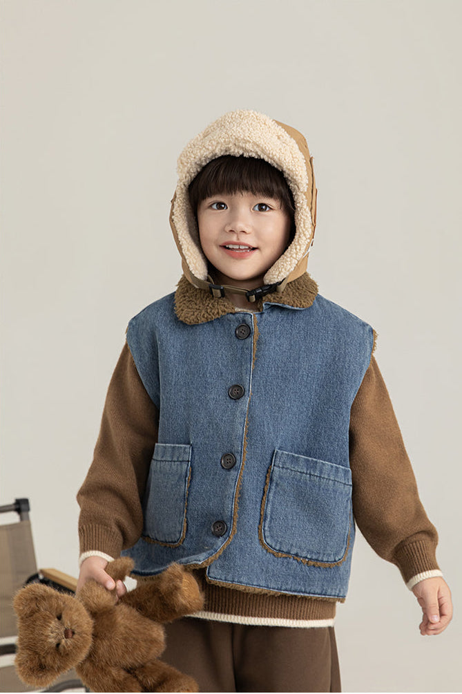 Fleece Collar Vest