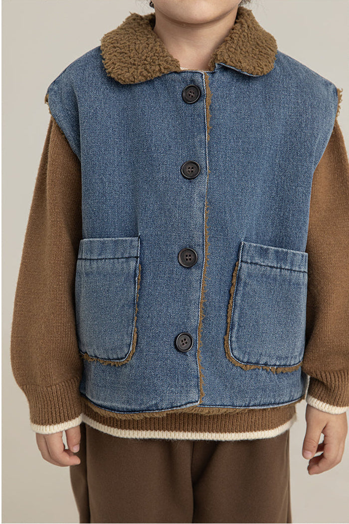 Fleece Collar Vest