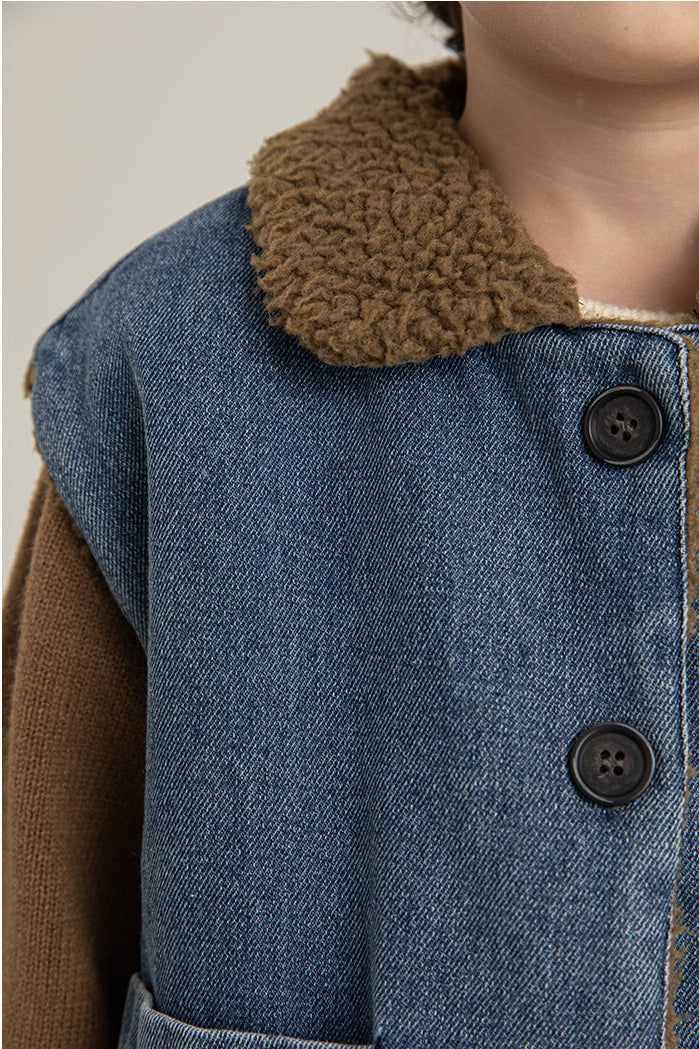 Fleece Collar Vest
