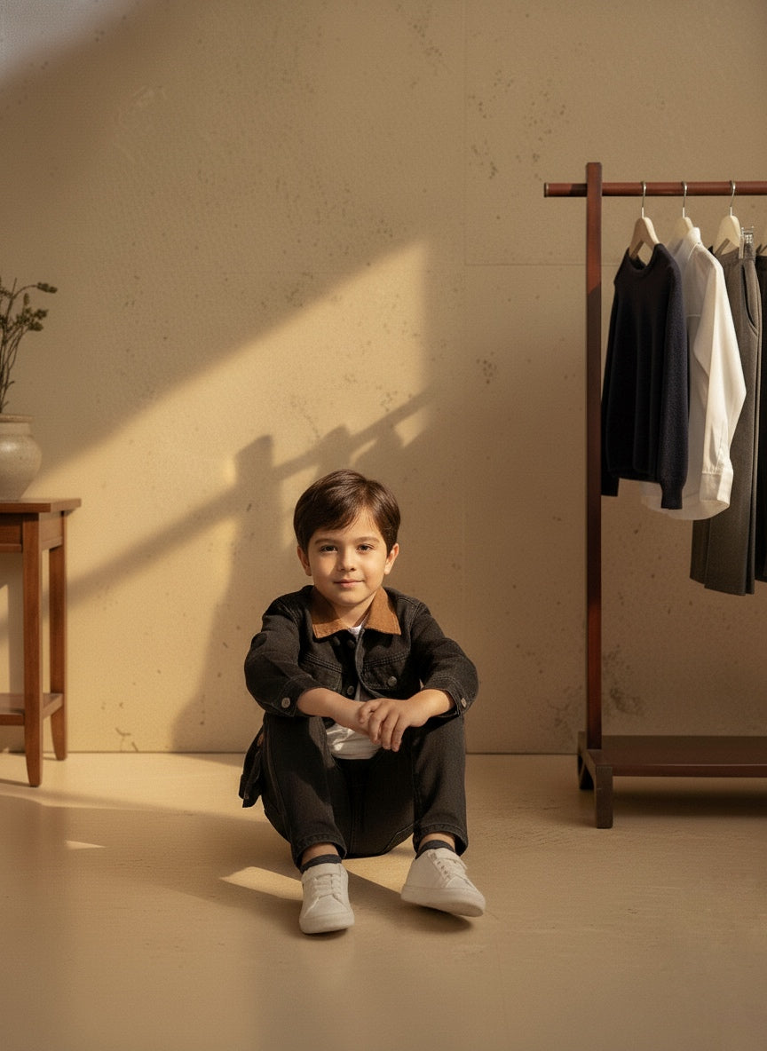 Classic Black jean set