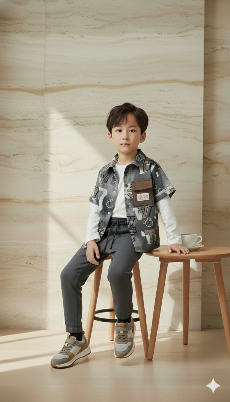 Bold Varsity Twin Set