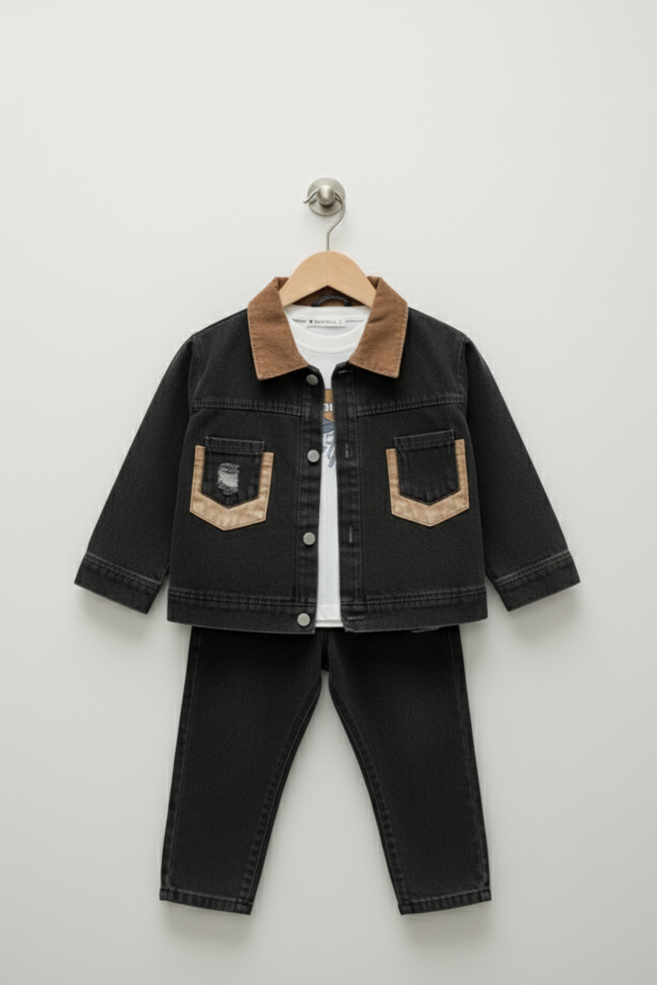 Classic Black jean set