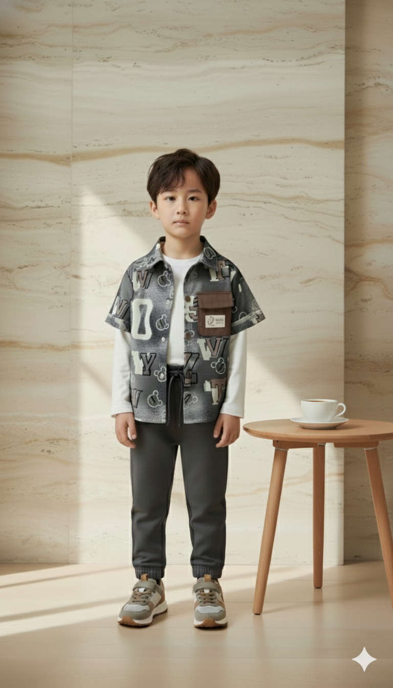 Bold Varsity Twin Set