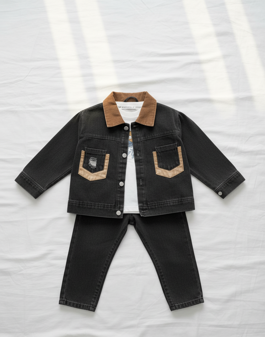 Classic Black jean set